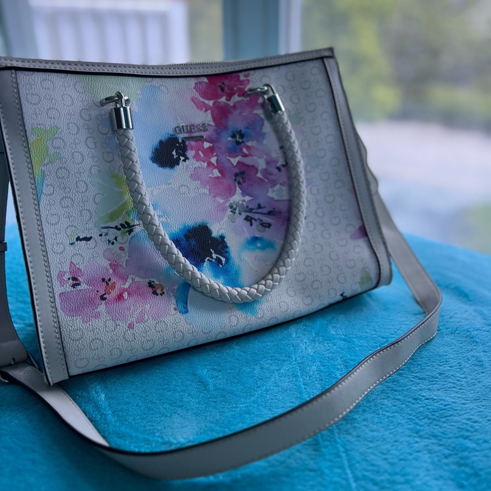 Guess Satchel -  Floral Tote Bag